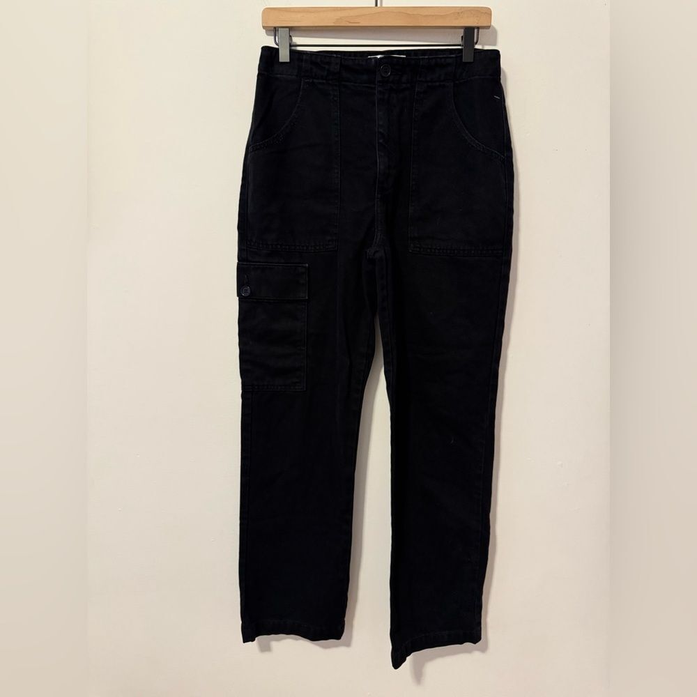 Reformation Gia Black Cargo Jeans 28